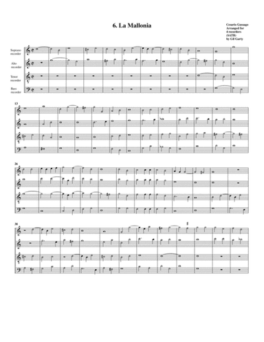 Sonata no.6 a4 (28 Sonate a quattro, sei et otto, con alcuni concerti (1608)) "La Mallonia" (arrange (arr. Gil Garty)