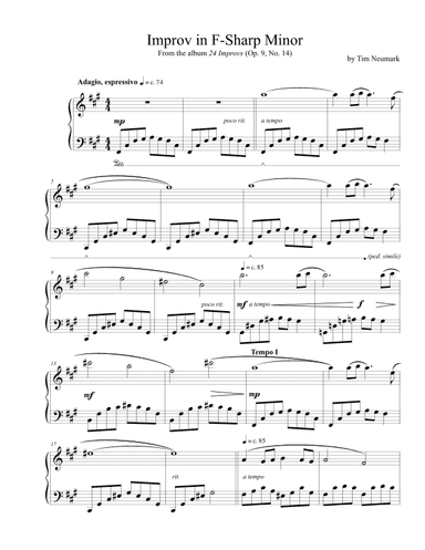 Improv in F-Sharp Minor