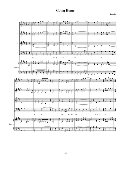 Going Home (theme From "local Hero") (arr. Rupert Kirby)