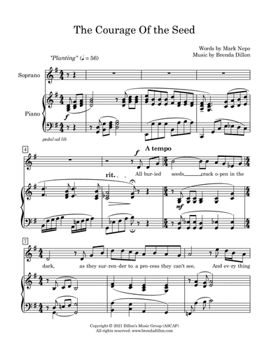 The Courage of the Seed - soprano solo