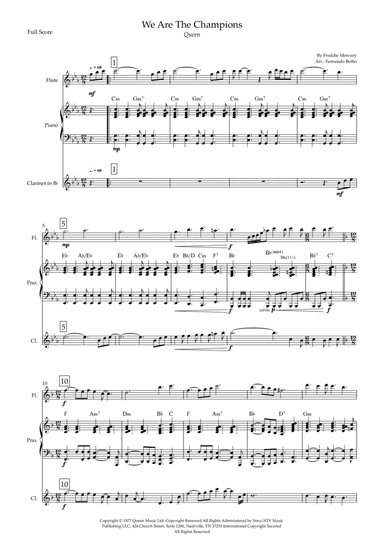 We Are The Champions (arr. Fernando Britto)