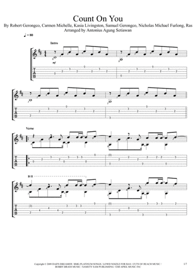 Count On You (arr. Antonius Agung Setiawan)