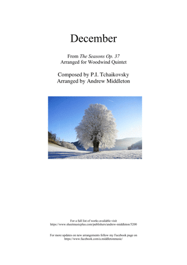 December from The Seasons arranged for Wind Quintet (arr. Andrew Middleton)