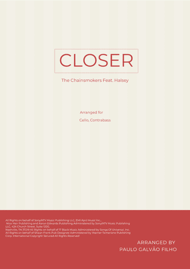 Closer (arr. Paulo Galvao Filho)