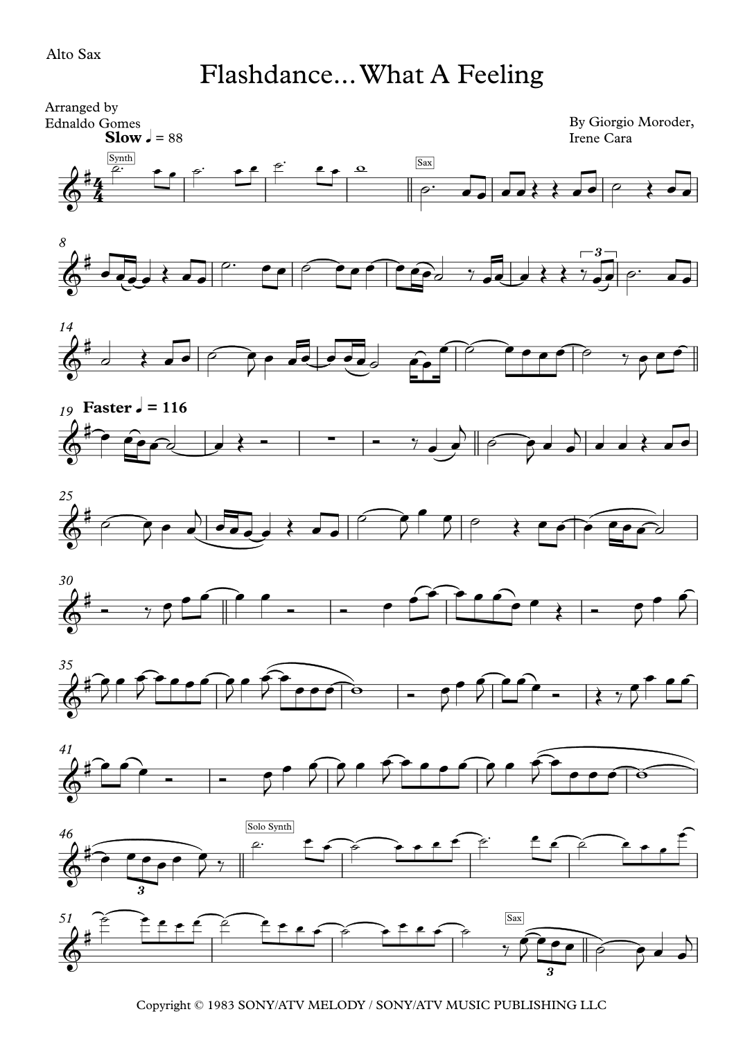 Flashdance - Love Theme (arr. Ednaldo Gomes)