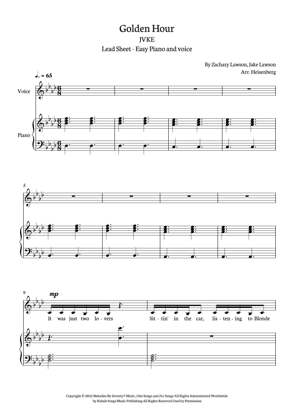 Golden Hour (arr. Heisenberg)