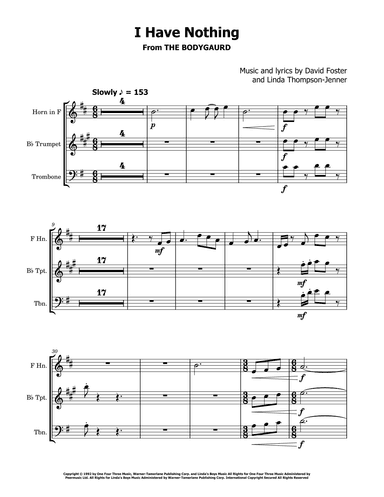 I Have Nothing (arr. David Lartey)