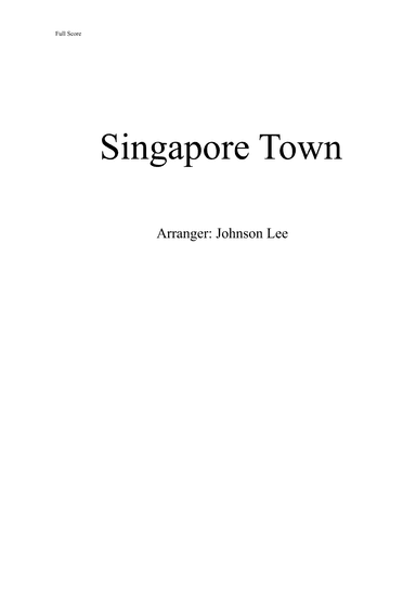 Singapore Town - Flexi Band (arr. Singaporesousa)