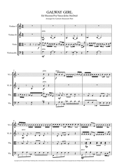 Galway Girl (arr. Carmelo Emanuele Patti)