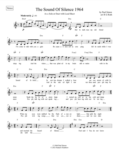 The Sound Of Silence (arr. R G Roth)
