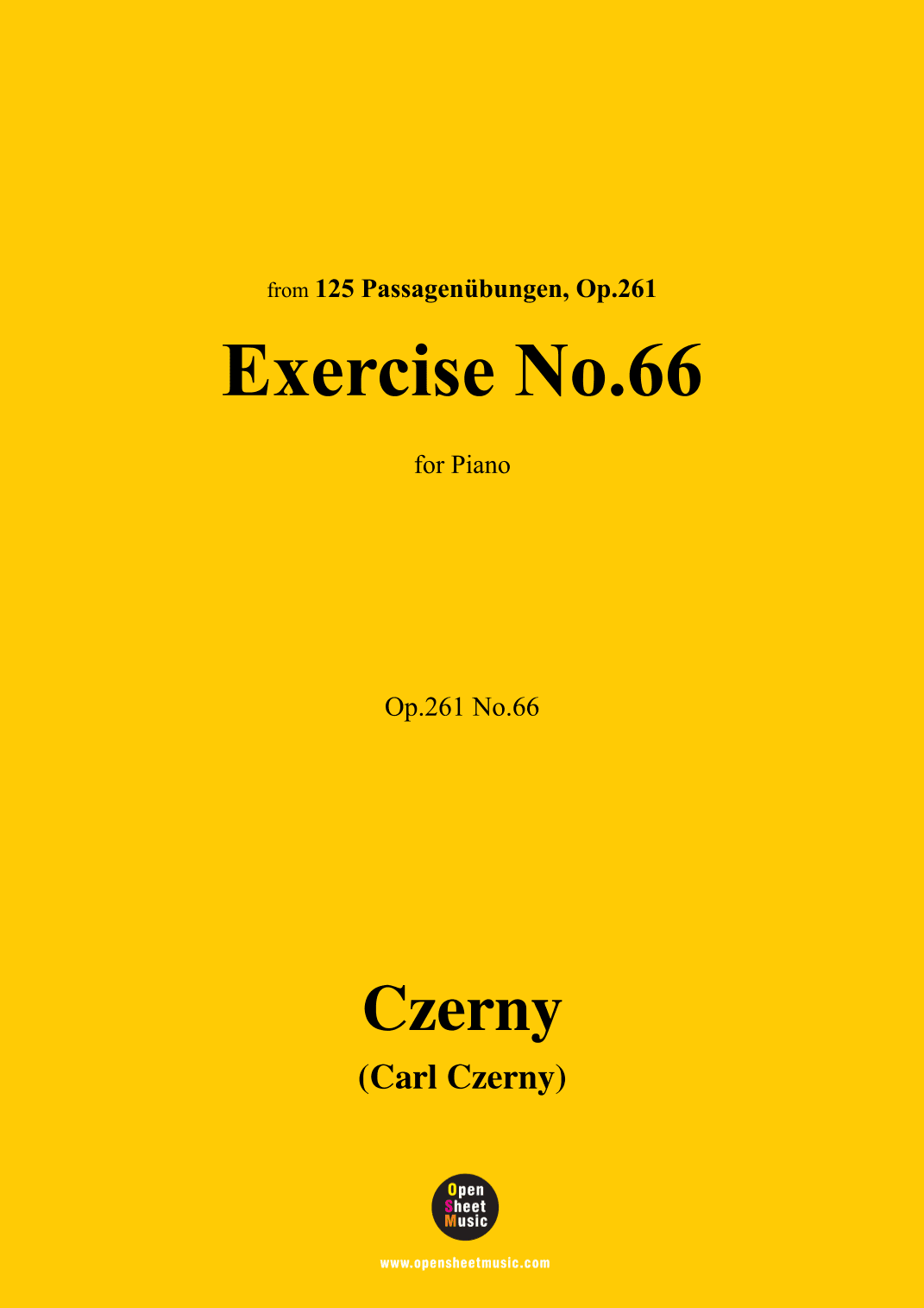 C. Czerny-Exercise No.66,Op.261 No.66 (arr. OSM Press)