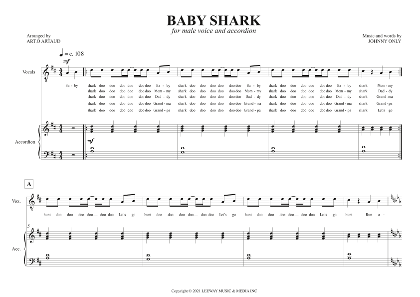 Baby Shark (arr. Art.o Artaud)