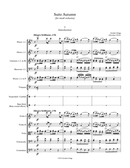 Suite Autumn (for small orchestra)