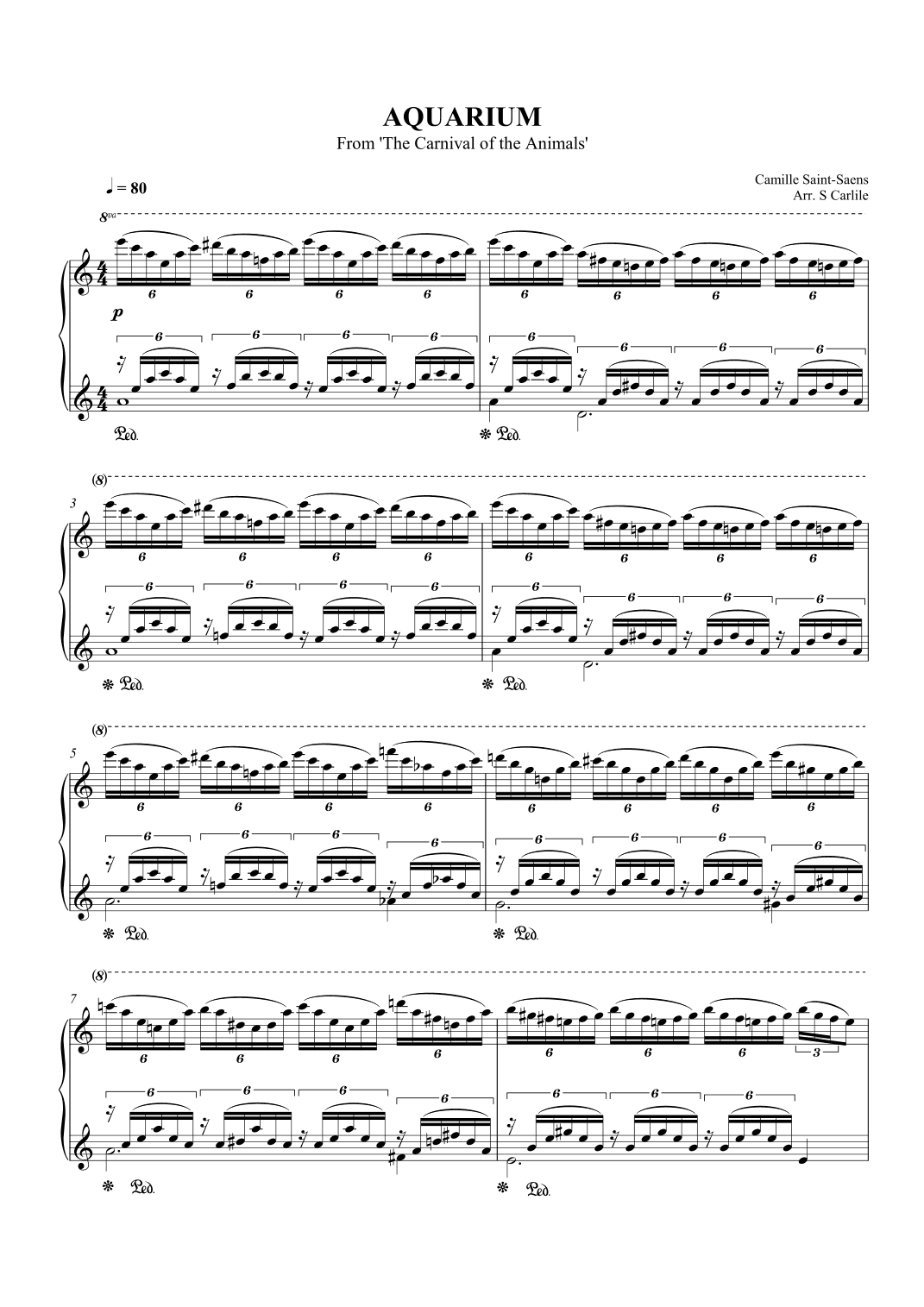 Aquarium (From The Carnival of the Animals) (arr. SCMusic)