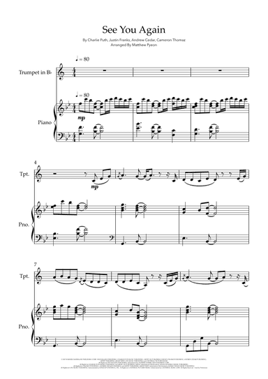 See You Again (arr. Matthew pyeon)