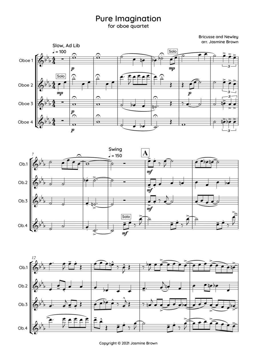 Pure Imagination (arr. Jasmine Brown)