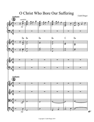 O Christ (Who Bore Our Suffering) - Full Score