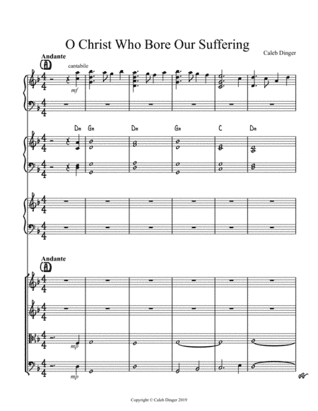 O Christ (Who Bore Our Suffering) - Full Score