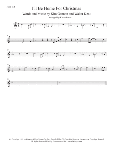 I'll Be Home For Christmas (arr. Kevin Busse)