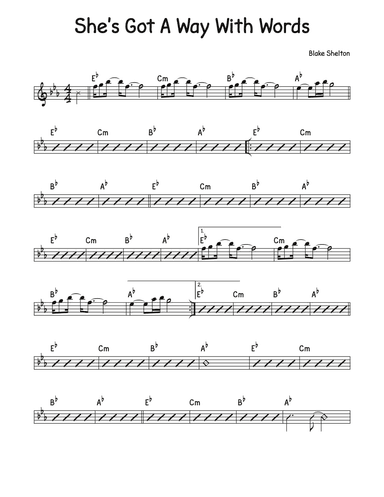 She's Got A Way With Words (arr. David M Fagnant)