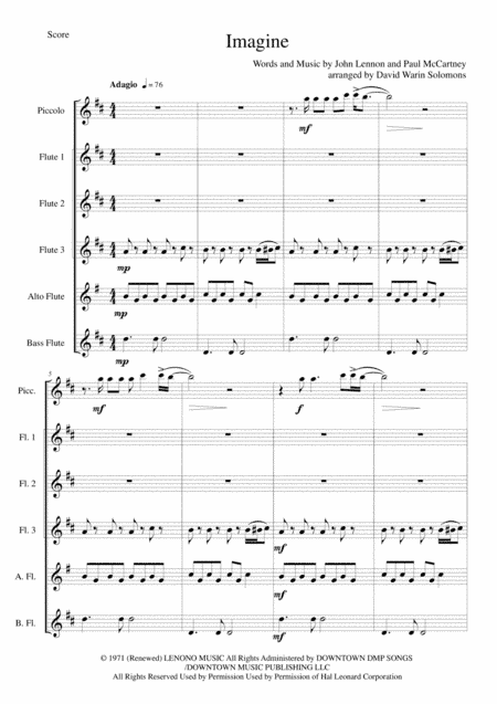 Imagine (arr. David Warin Solomons)