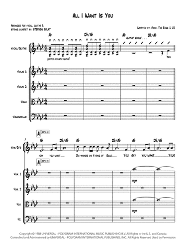 All I Want Is You (arr. Stephen Bulat)
