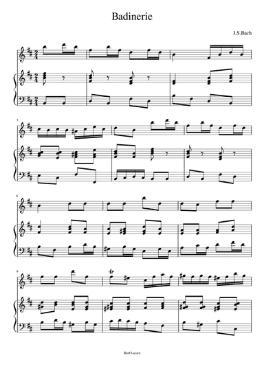 Badinerie (arr. BeeO)