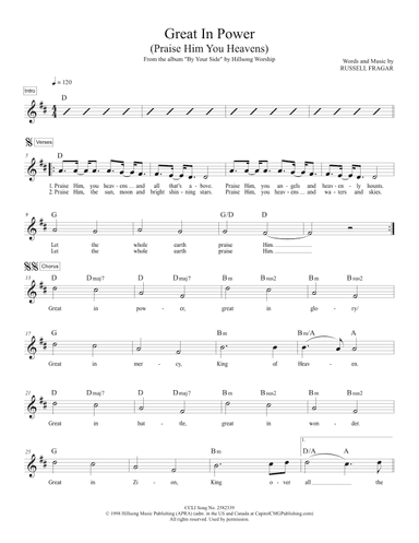 Great In Power (arr. TraviSongs)