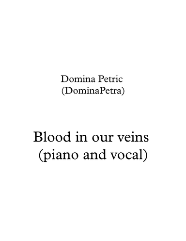 Blood in our Veins