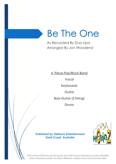 Be The One (arr. Jon Woodend)