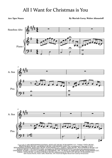 All I Want For Christmas Is You (arr. Ygor Nunes)