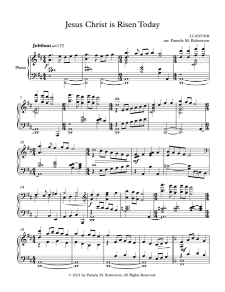 Jesus Christ Is Risen Today (arr. Pamela M. Robertson)