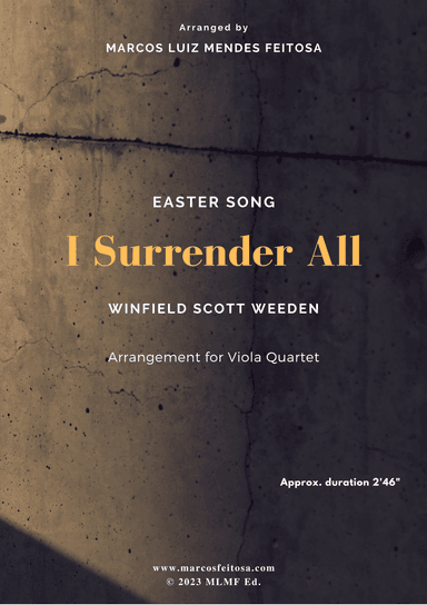 I Surrender All (Tudo Entregarei) - Viola Quartet (arr. MARCOS LUIZ MENDES FEITOSA)