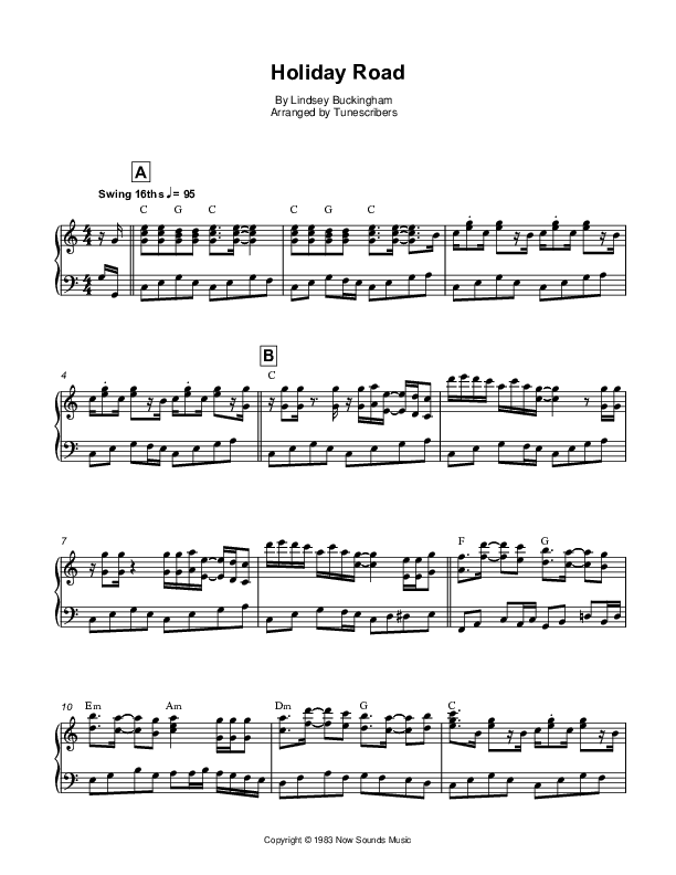 Holiday Road (arr. Tunescribers)