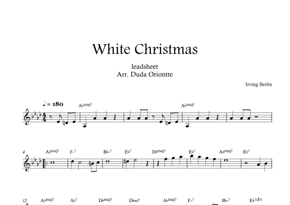 White Christmas (arr. Duda Oriontte)