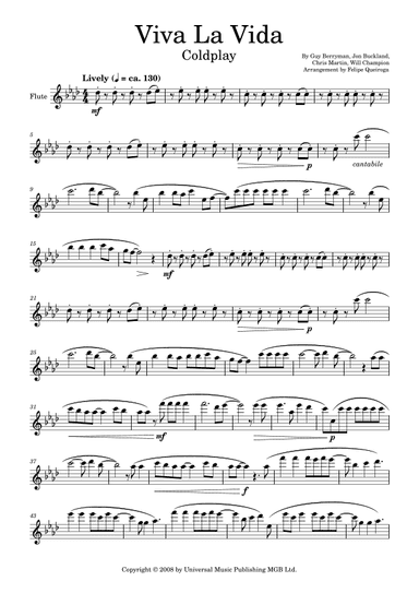 Viva La Vida (arr. Felipe Queiroga)