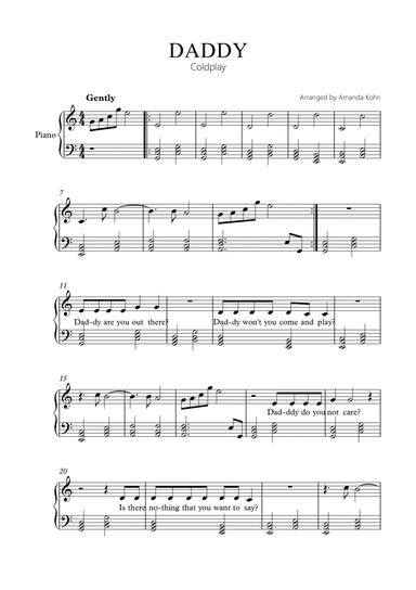 Daddy (arr. Amanda Kohn)