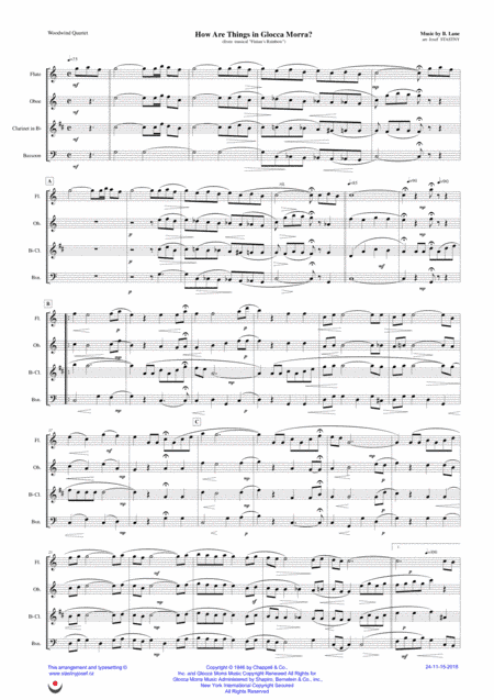 How Are Things In Glocca Morra (arr. Josef Štastný)