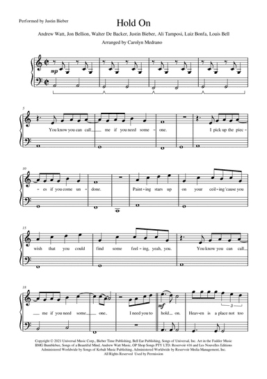 Hold On (arr. Carolyn Medrano)