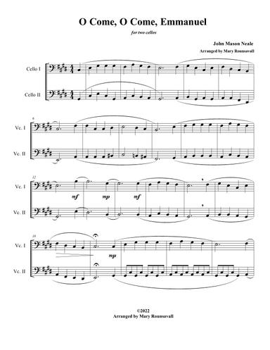 O Come, O Come, Emmanuel (arr. Mary Rounsavall)