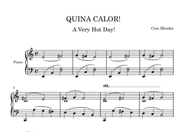 QUINA CALOR Pno Solo