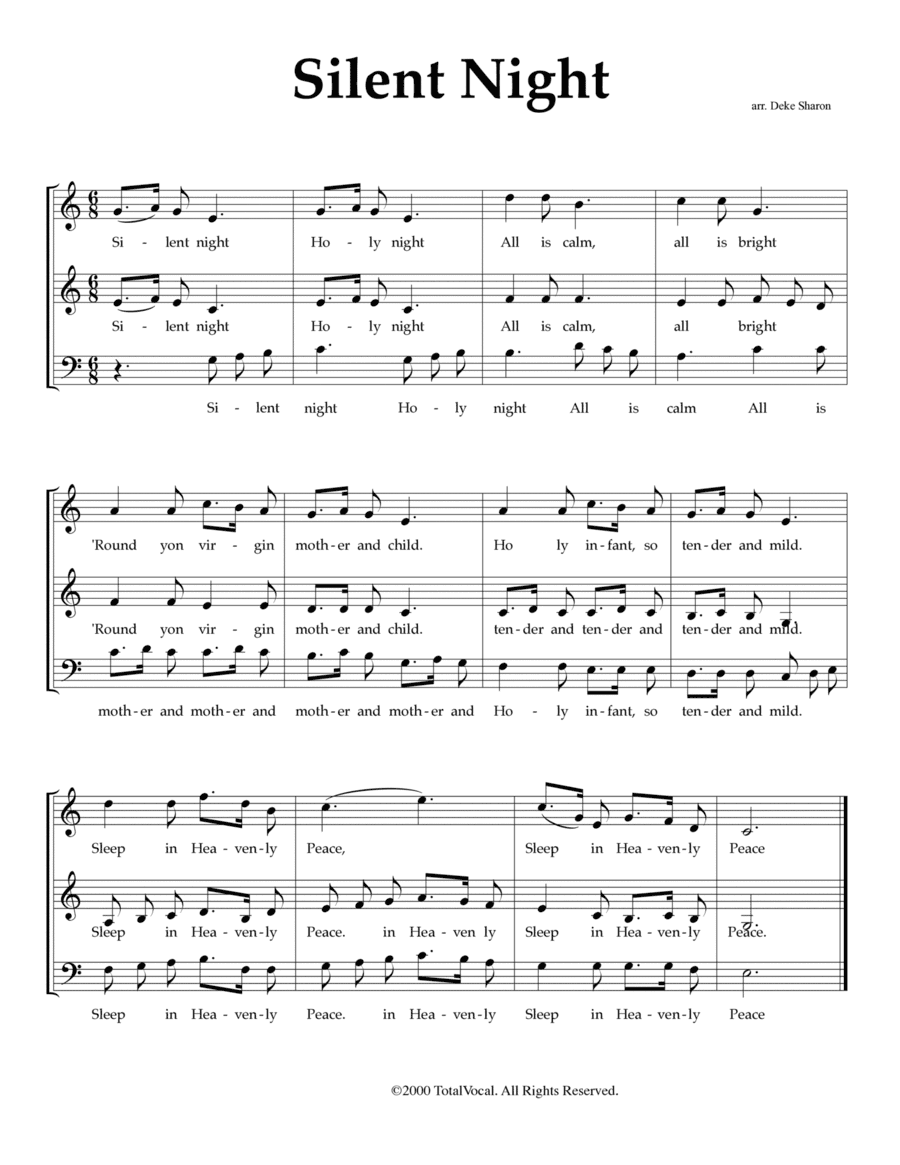 Silent Night (arr. Deke Sharon)