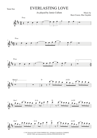 Everlasting Love (arr. The Sheet Music Library)