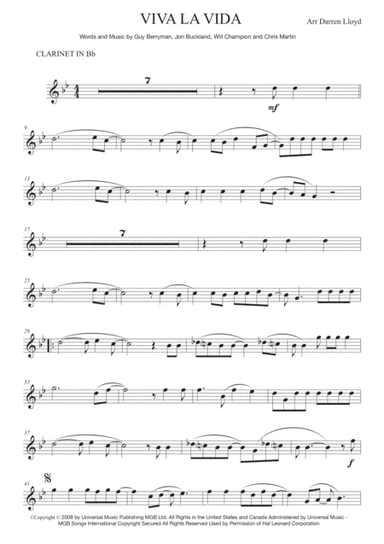 Viva La Vida (arr. Darren Lloyd)