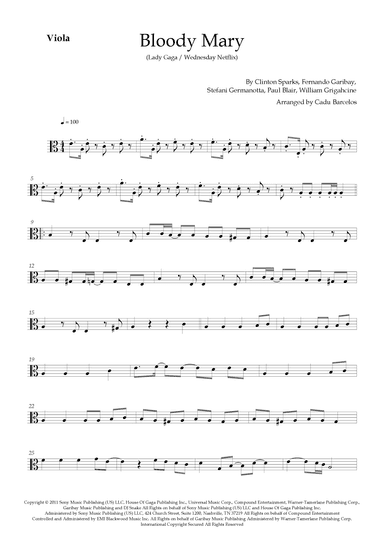 Bloody Mary (arr. Cadu Barcelos)