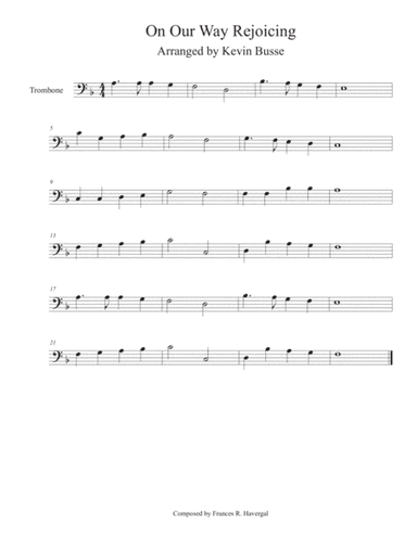 On Our Way Rejoicing - Trombone (arr. Kevin Busse)