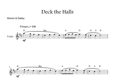 Deck the Halls (arr. Warren & Debby)