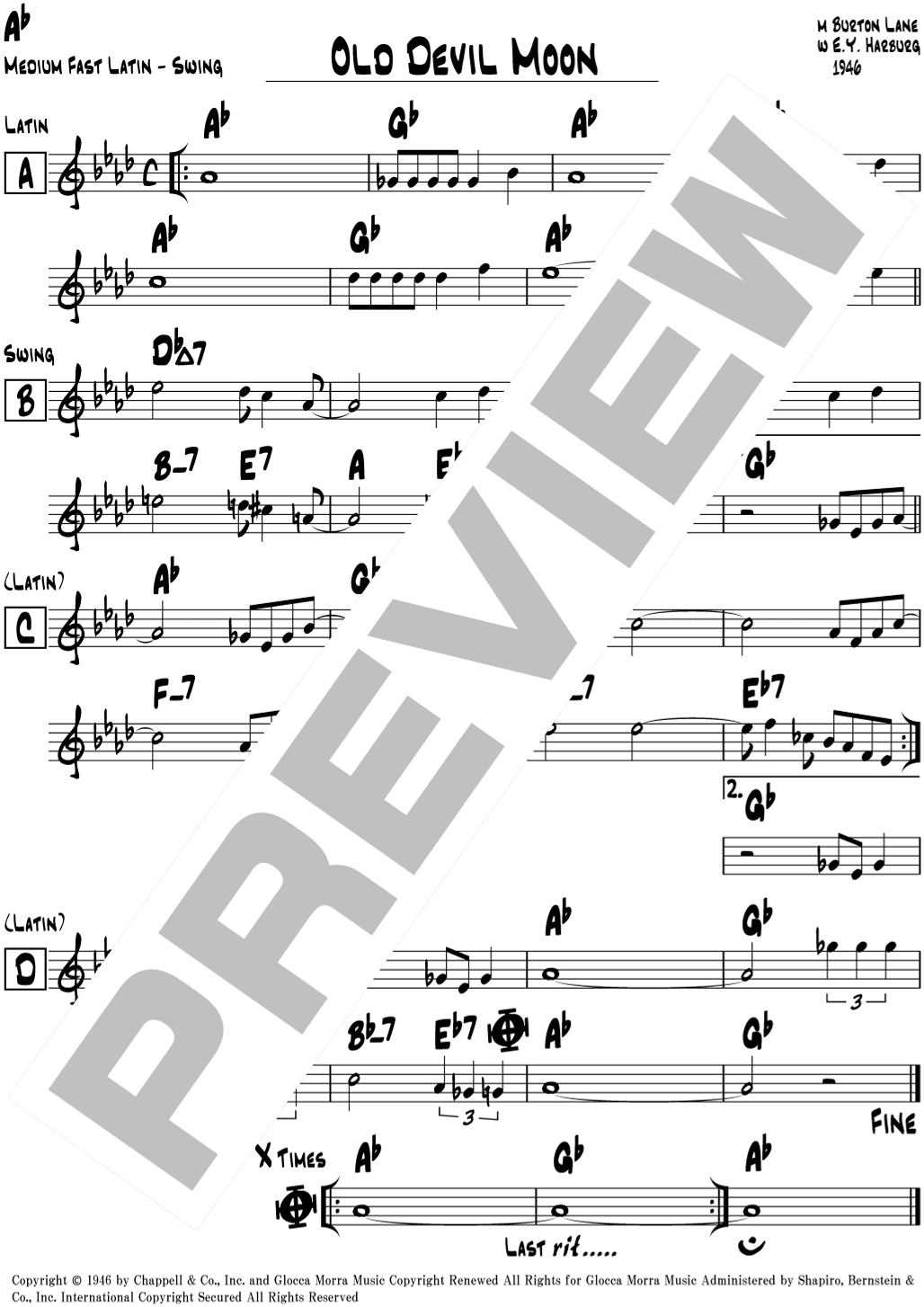 Old Devil Moon (arr. Jimita)
