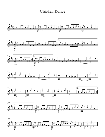 Chicken Dance (arr. Milan Mitic)
