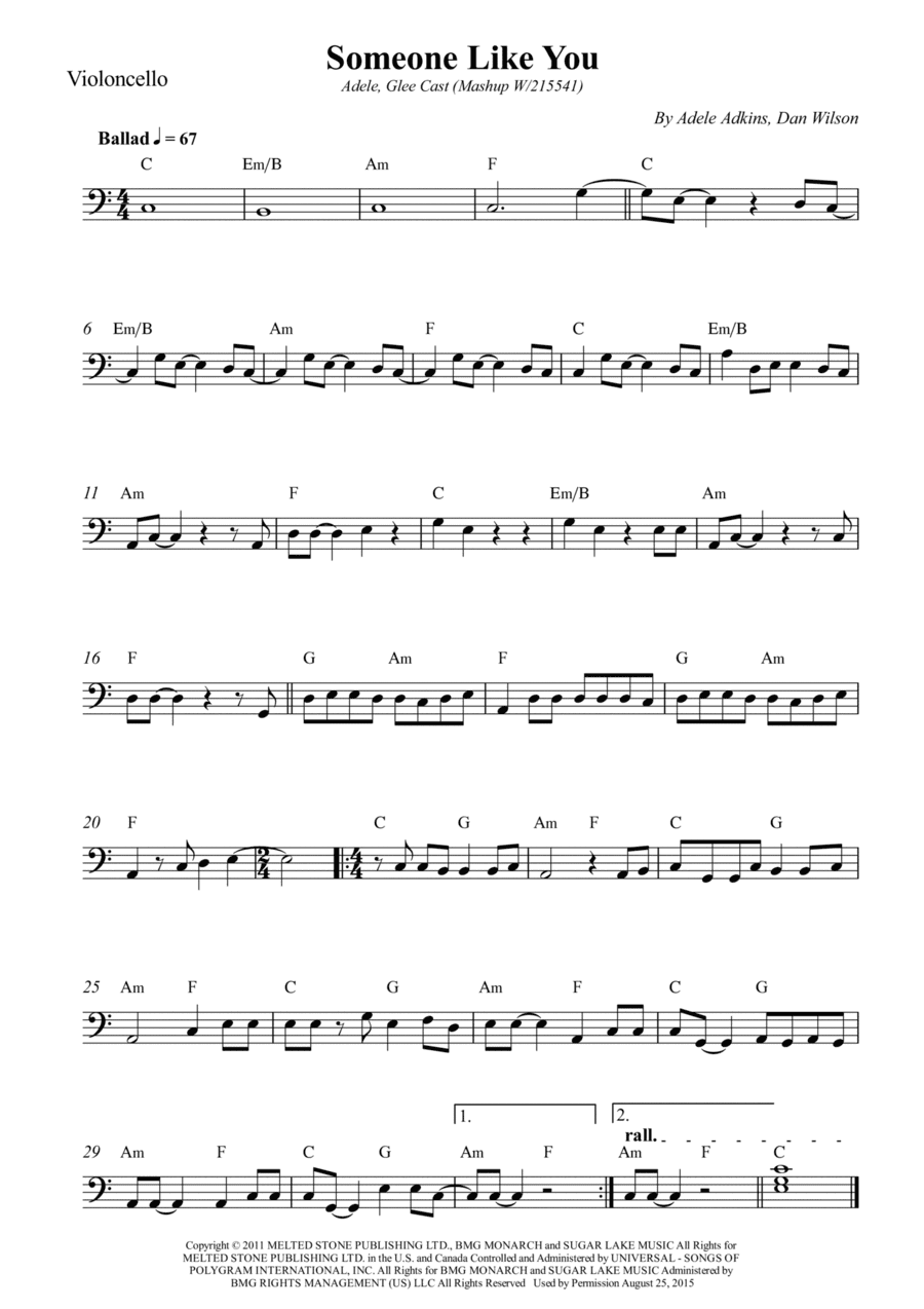 Someone Like You (arr. Wesley S. SIlva)